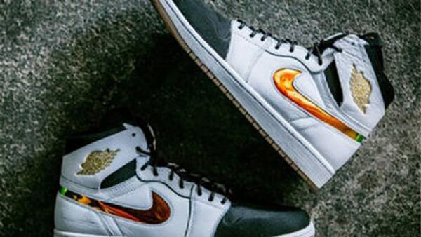 Nike Air Jordan 1 Retro High Tops Nouveau Sko Til Mænd Hvid Sort