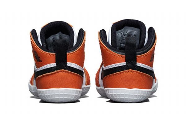 Nike Air Jordan 1 Retro High Tops Og Cb Sko Til Børn Hvid Orange