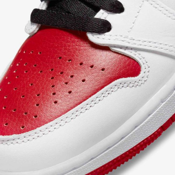 Nike Air Jordan 1 Retro High Tops Og Sko Til Børn Hvid Sort Rød