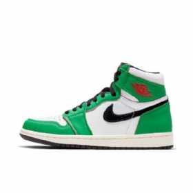 Nike Air Jordan 1 Retro High Tops Og Sko Til Damer Grøn Hvid