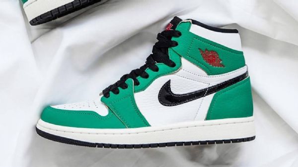 Nike Air Jordan 1 Retro High Tops Og Sko Til Damer Grøn Hvid