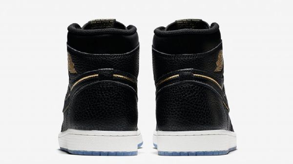 Nike Air Jordan 1 Retro High Tops Og Sko Til Mænd Sort Guld