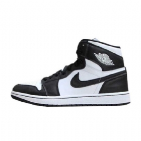 Nike Air Jordan 1 Retro High Tops Og Sko Til Mænd Sort Hvid