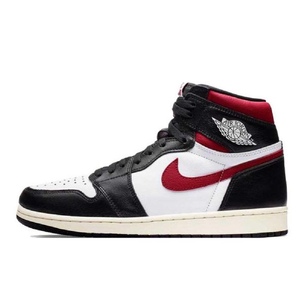 Nike Air Jordan 1 Retro High Tops Og Sko Til Mænd Sort Rød