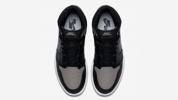Nike Air Jordan 1 Retro High Tops Shadow Sko Til Mænd Sort Grå