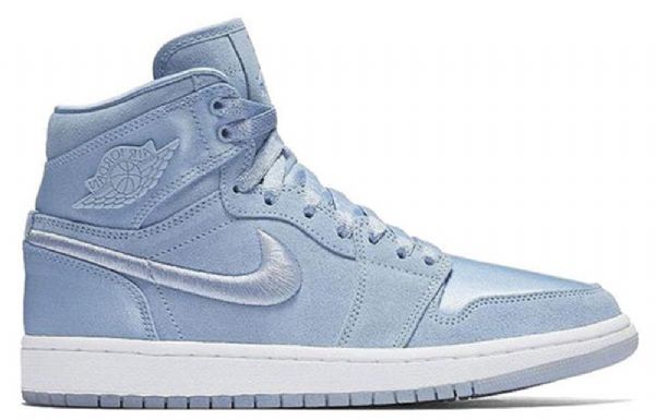 Nike Air Jordan 1 Retro Høje Overdele Basketball Sko Til Damer Blå