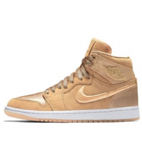 Nike Air Jordan 1 Retro Høje Overdele Basketball Sko Til Damer Brun