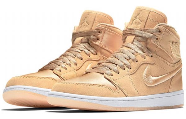 Nike Air Jordan 1 Retro Høje Overdele Basketball Sko Til Damer Brun