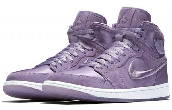 Nike Air Jordan 1 Retro Høje Overdele Basketball Sko Til Damer Lilla