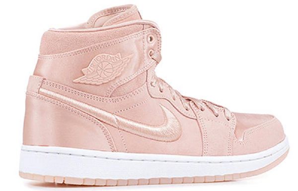 Nike Air Jordan 1 Retro Høje Overdele Basketball Sko Til Damer Lyserød