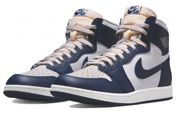 Nike Air Jordan 1 Retro Høje Overdele Basketball Sko Til Mænd Mørkeblå Coral