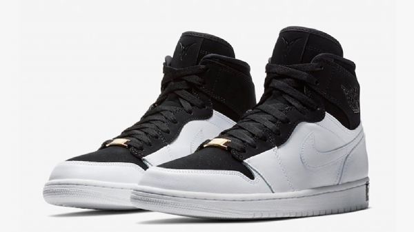 Nike Air Jordan 1 Retro Høje Overdele Equality Sko Til Mænd Sort Hvid