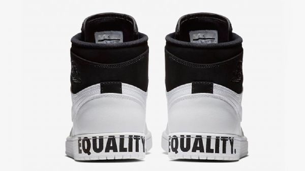 Nike Air Jordan 1 Retro Høje Overdele Equality Sko Til Mænd Sort Hvid