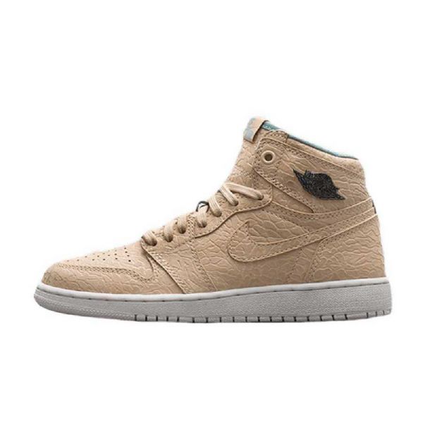 Nike Air Jordan 1 Retro Høje Overdele Gs Sand Dune Sko Til Mænd Khaki