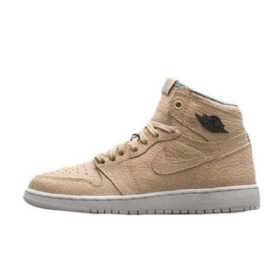 Nike Air Jordan 1 Retro Høje Overdele Gs Sand Dune Sko Til Mænd Khaki