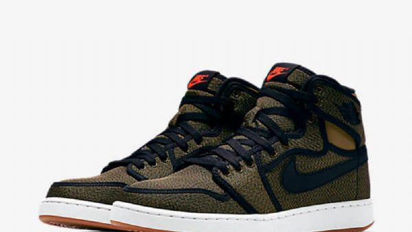 Nike Air Jordan 1 Retro Høje Overdele Ko Militia Sko Til Mænd Olivengrøn