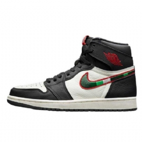 Nike Air Jordan 1 Retro Høje Overdele Og A Star Is Born Sko Til Mænd Sort Hvid