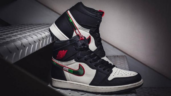 Nike Air Jordan 1 Retro Høje Overdele Og A Star Is Born Sko Til Mænd Sort Hvid