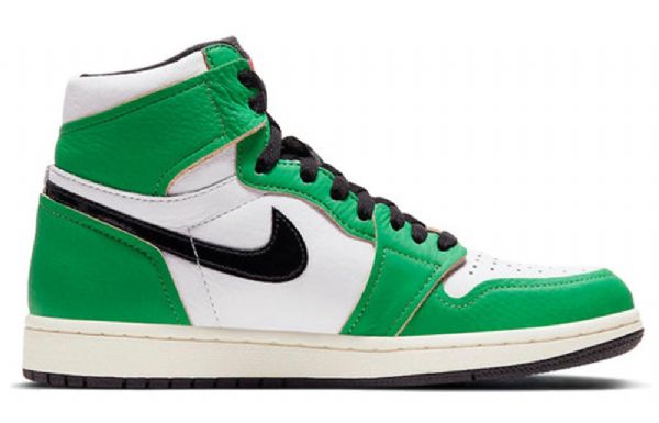Nike Air Jordan 1 Retro Høje Overdele Og Basketball Sko Til Damer Grøn