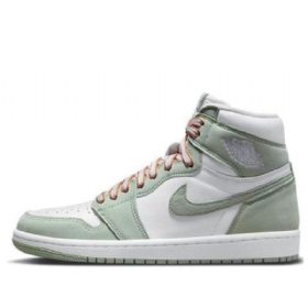 Nike Air Jordan 1 Retro Høje Overdele Og Basketball Sko Til Damer Mint Hvid