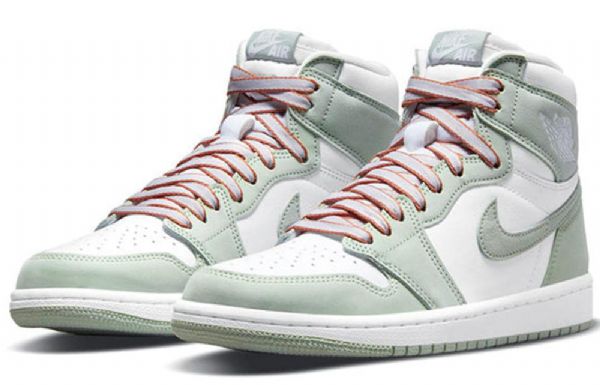 Nike Air Jordan 1 Retro Høje Overdele Og Basketball Sko Til Damer Mint Hvid