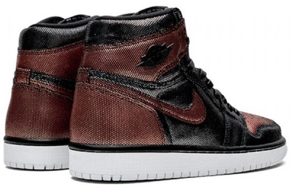 Nike Air Jordan 1 Retro Høje Overdele Og Basketball Sko Til Damer Sort Brun