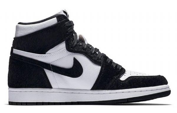 Nike Air Jordan 1 Retro Høje Overdele Og Basketball Sko Til Damer Sort Hvid