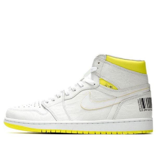 Nike Air Jordan 1 Retro Høje Overdele Og Basketball Sko Til Mænd Hvid Grøn