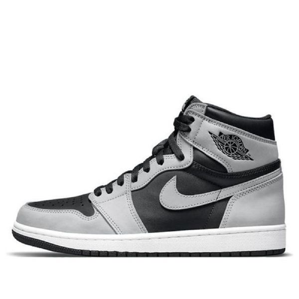 Nike Air Jordan 1 Retro Høje Overdele Og Basketball Sko Til Mænd Sort Grå