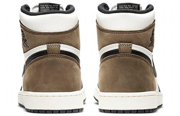 Nike Air Jordan 1 Retro Høje Overdele Og Basketball Sko Til Mænd Sort Hvid Brun