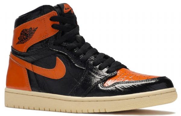 Nike Air Jordan 1 Retro Høje Overdele Og Basketball Sko Til Mænd Sort Orange