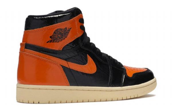 Nike Air Jordan 1 Retro Høje Overdele Og Basketball Sko Til Mænd Sort Orange