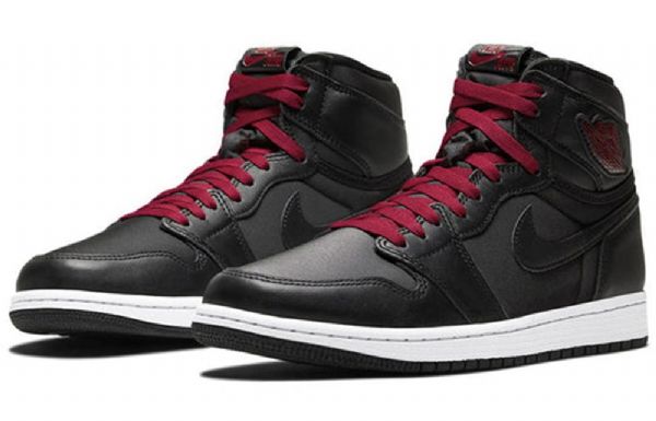 Nike Air Jordan 1 Retro Høje Overdele Og Basketball Sko Til Mænd Sort Rød
