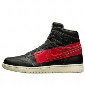 Nike Air Jordan 1 Retro Høje Overdele Og Basketball Sko Til Mænd Sort Rød