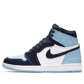 Nike Air Jordan 1 Retro Høje Overdele Og Basketballsko Til Damer Blå