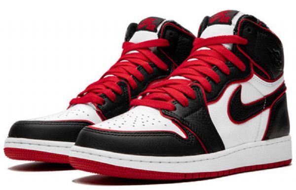 Nike Air Jordan 1 Retro Høje Overdele Og Bg Basketball Sko Til Mænd Sort Hvid