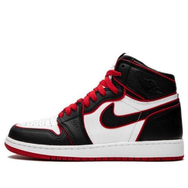 Nike Air Jordan 1 Retro Høje Overdele Og Bg Basketball Sko Til Mænd Sort Hvid