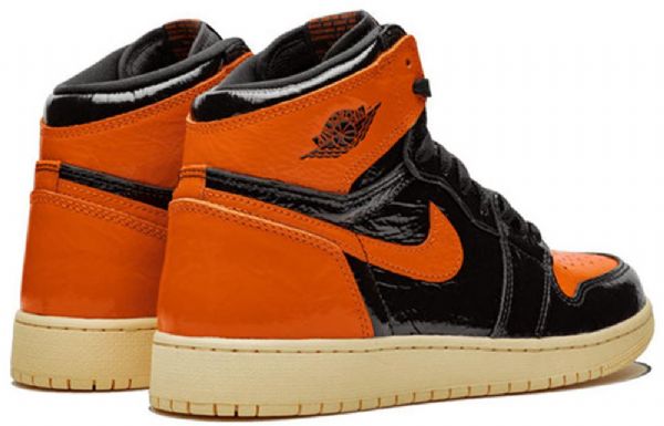 Nike Air Jordan 1 Retro Høje Overdele Og Bg Basketball Sko Til Mænd Sort Orange