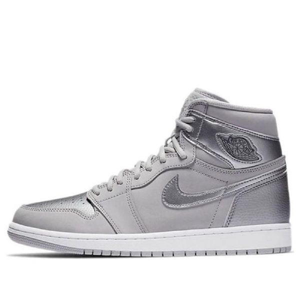 Nike Air Jordan 1 Retro Høje Overdele Og Co.jp Basketball Sko Til Mænd Grå