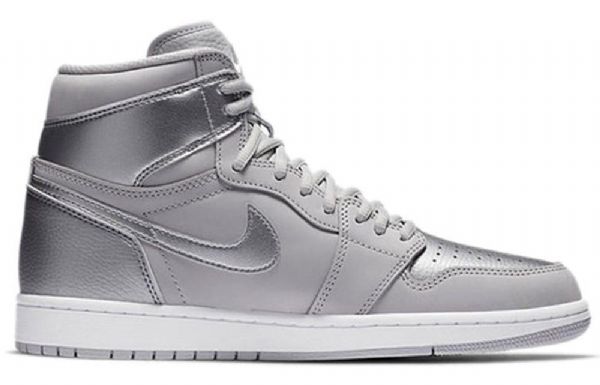 Nike Air Jordan 1 Retro Høje Overdele Og Co.jp Basketball Sko Til Mænd Grå