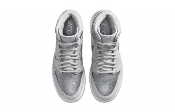 Nike Air Jordan 1 Retro Høje Overdele Og Co.jp Gs Basketball Sko Til Mænd Grå