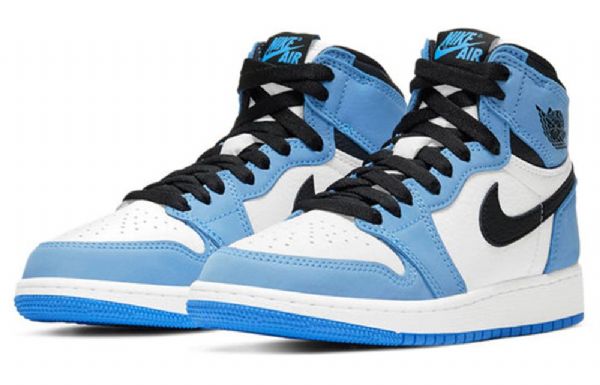 Nike Air Jordan 1 Retro Høje Overdele Og Gs Basketball Sko Til Mænd Blå