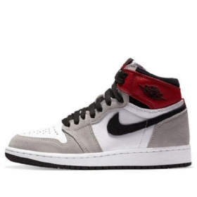Nike Air Jordan 1 Retro Høje Overdele Og Gs Basketball Sko Til Mænd Grå