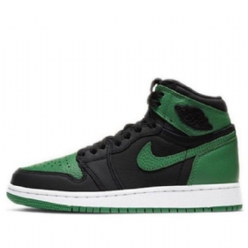Nike Air Jordan 1 Retro Høje Overdele Og Gs Basketball Sko Til Mænd Grøn