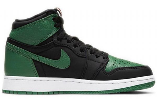 Nike Air Jordan 1 Retro Høje Overdele Og Gs Basketball Sko Til Mænd Grøn