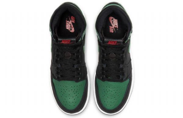 Nike Air Jordan 1 Retro Høje Overdele Og Gs Basketball Sko Til Mænd Grøn