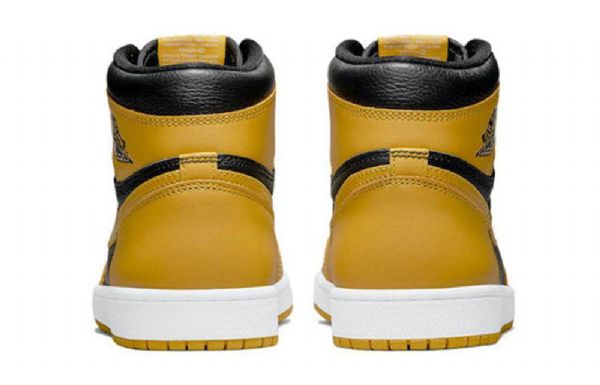 Nike Air Jordan 1 Retro Høje Overdele Og Gs Basketball Sko Til Mænd Gul Hvid