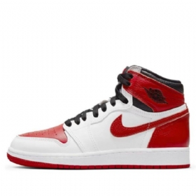 Nike Air Jordan 1 Retro Høje Overdele Og Gs Basketball Sko Til Mænd Hvid