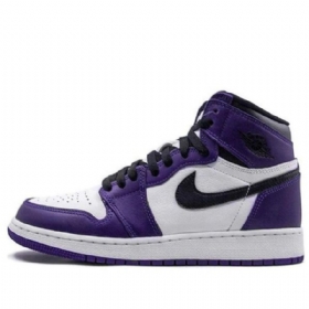 Nike Air Jordan 1 Retro Høje Overdele Og Gs Basketball Sko Til Mænd Lilla