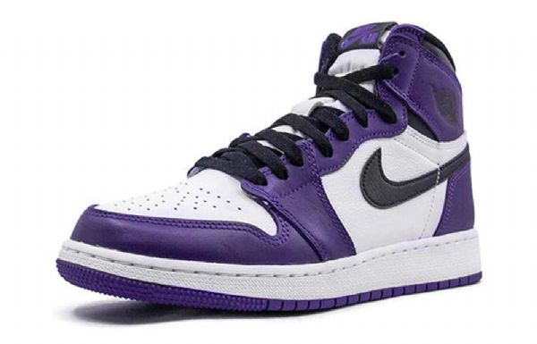 Nike Air Jordan 1 Retro Høje Overdele Og Gs Basketball Sko Til Mænd Lilla